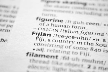 Sözlükte Fijian sözcüğü veya tümceciği.
