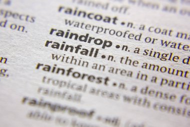 Sözlükteki Sözcük veya tümcecik Yağış.