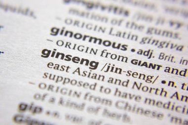 Sözlükte Kelime veya ifade Ginseng.