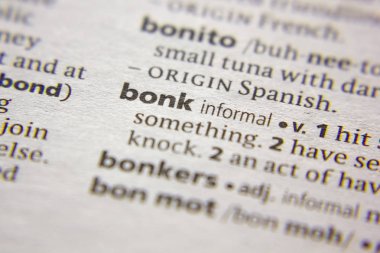 Sözlükte Bonk sözcüğü veya tümceciği.