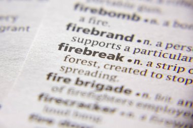Sözlükte Word veya ifade Firebreak.