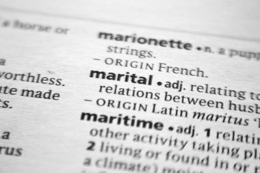 Sözlükte Kelime veya ifade Evlilik.