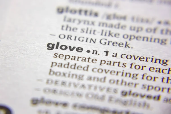 Sözlükteki sözcük veya ifade Eldiveni.