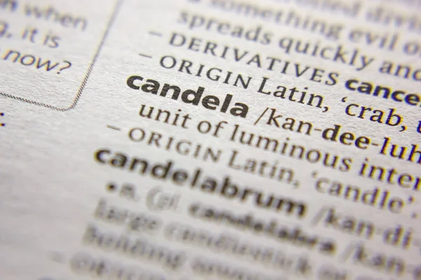 Sözlükte Kelime veya ifade Candela.