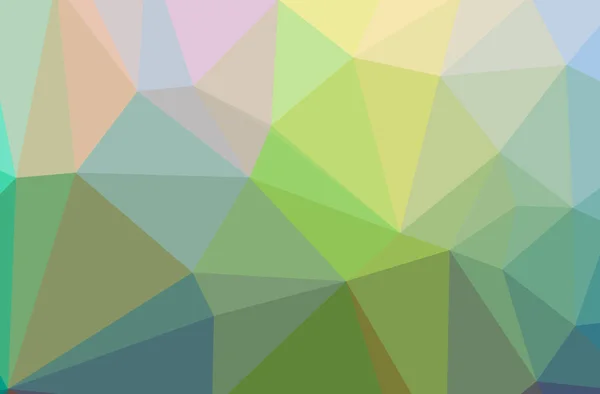 Ilustración de fondo polivinílico bajo horizontal abstracto verde, amarillo. Hermoso patrón de diseño polígono . — Foto de Stock