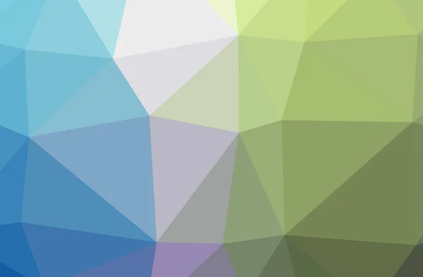 Ilustración de fondo polivinílico bajo horizontal abstracto azul y amarillo. Hermoso patrón de diseño polígono . —  Fotos de Stock