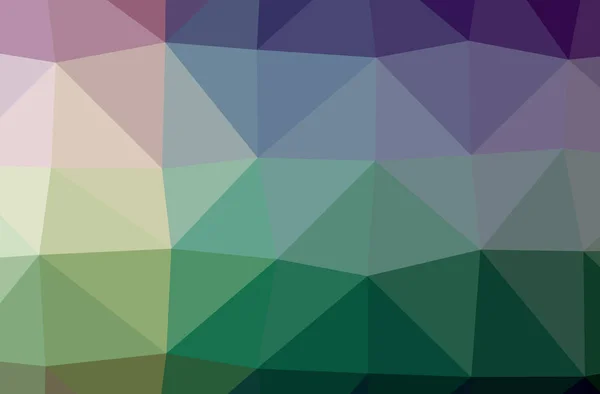 Ilustración de fondo polivinílico bajo horizontal abstracto verde, morado. Hermoso patrón de diseño polígono . —  Fotos de Stock