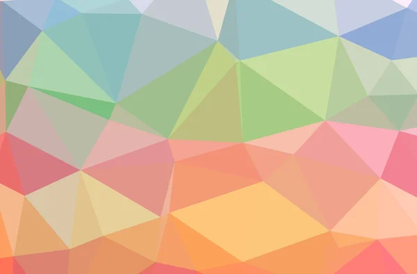 Illustration of abstract Green, Orange, Pink, Red horizontal low poly background. Beautiful polygon design pattern. — Stock Photo, Image