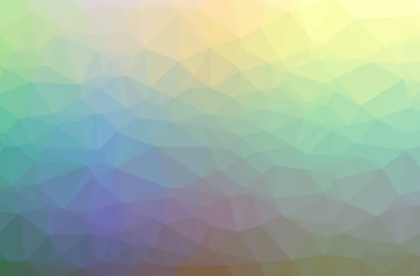 抽象的な青、黄色と紫水平低ポリ背景のイラスト。美しい多角形デザイン パターン. — ストック写真