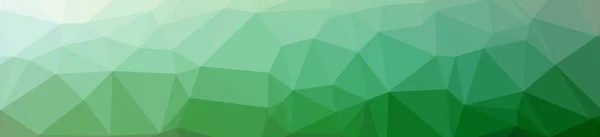 Illustration of abstract Green banner low poly background. Beautiful polygon design pattern.