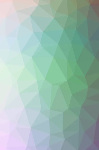 Illustratie van abstracte groene verticale laag poly achtergrond. Mooie veelhoek ontwerppatroon. — Stockfoto