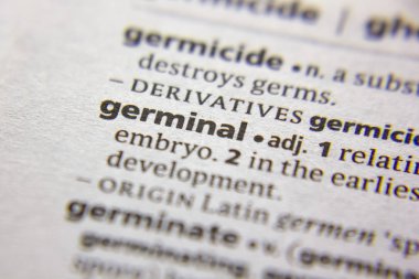 Sözlükte Kelime veya tümcecik Germinal.