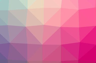 Soyut pembe yatay düşük Poli arka plan resmi. Güzel çokgen tasarım deseni. 