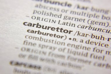 Sözlükte kelime veya cümle karbüratörü.