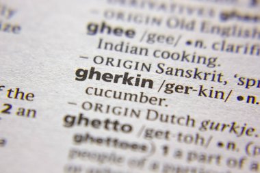 Sözlükte kelime veya ifade Gherkin.