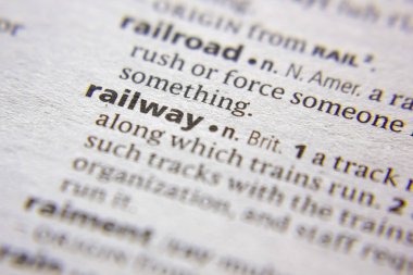 Kelime veya ifade demiryolu bir sözlük.