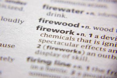 Kelime veya ifade Firework bir sözlük.