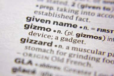 Sözlükte Kelime veya ifade Gizmo.