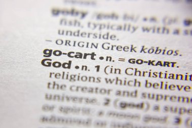 Kelime veya cümle Tanrı bir sözlük.