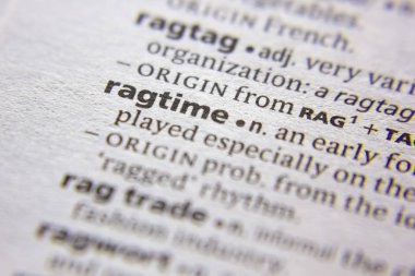 Sözlükte Kelime veya ifade Ragtime.