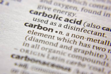 Kelime veya cümle karbon bir sözlük.