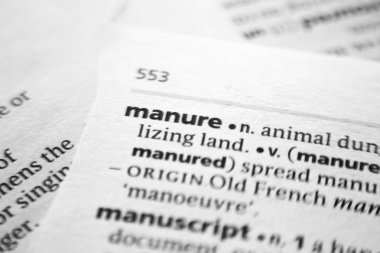 Sözlükteki sözcük veya deyim Gübre.