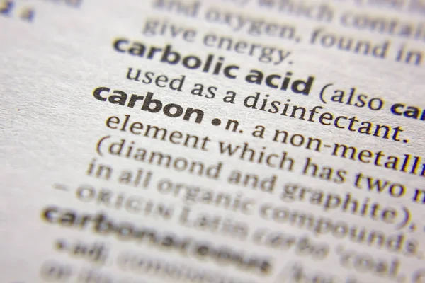 Kelime veya cümle karbon bir sözlük.