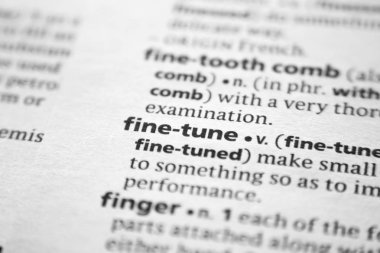 Sözcük veya ifade sözlükte Ince ayar yapma.