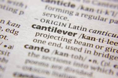 Sözlükte Kelime veya ifade Cantilever.