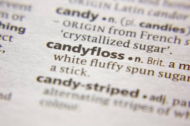 Kelime veya cümle Candyfloss bir sözlük.