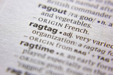 Kelime veya cümle Ragtag bir sözlük.