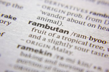 Sözlükte Kelime veya ifade Rambutan.