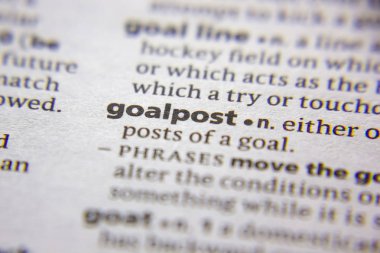 Kelime veya cümle Goalpost bir sözlük.