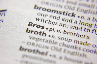 Kelime veya cümle Bros bir sözlük.