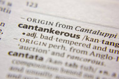 Sözlükte Kelime veya ifade Cantankerous.