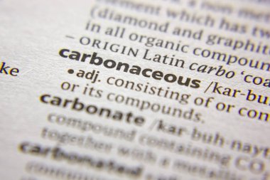 Sözlükte Karbonaceous sözcüğü veya deyimi.