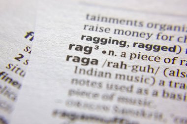 Kelime veya cümle Rag bir sözlük.