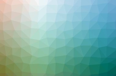 Mavi ve yeşil yatay düşük Poli arka plan resmi. Güzel çokgen tasarım deseni. 