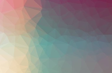 Soyut pembe yatay düşük Poli arka plan resmi. Güzel çokgen tasarım deseni. 