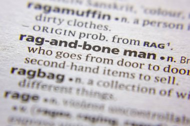 Sözlükte kelime veya ifade Rag-ve-kemik adam.