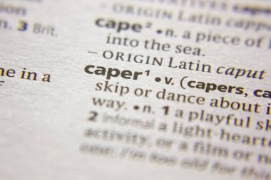Sözlükteki sözcük veya tümcecik Caper.