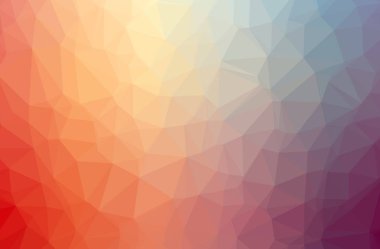 İllüstrasyon soyut turuncu, pembe, kırmızı yatay düşük Poli arka plan. Güzel çokgen tasarım deseni. 