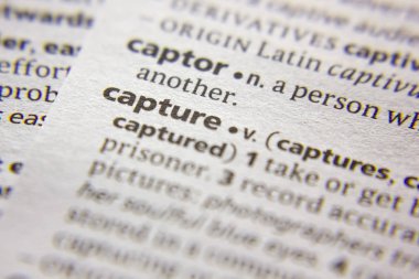 Sözlükte Sözcük veya tümcecik Yakalama.