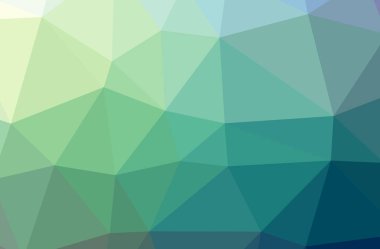 Mavi ve yeşil yatay düşük Poli arka plan resmi. Güzel çokgen tasarım deseni. 