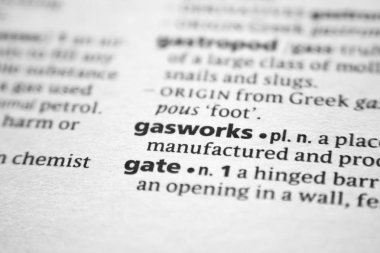 Kelime veya cümle Gasworks bir sözlük.