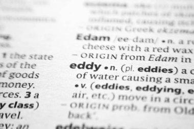 Sözlükte Kelime veya ifade Eddy.