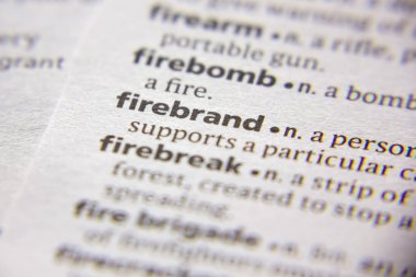 Sözlükte Word veya ifade Firebrand.