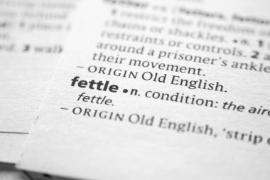 Sözlükte Fettle sözcüğü veya tümceciği.