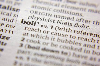 Kelime veya cümle bir sözlükte kaynatın.