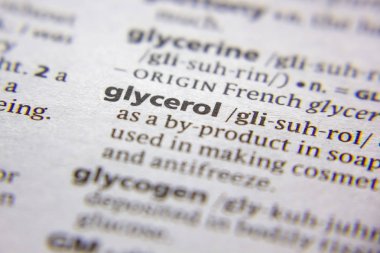 Sözlükte Kelime veya ifade Gliserol.